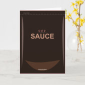 Funny  Soy Sauce Birthday Card Kaart (Gele Bloem)