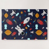 Funny Space and Cosmonauts Legpuzzel (Horizontaal)