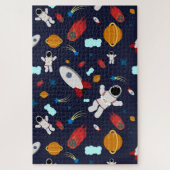 Funny Space and Cosmonauts Legpuzzel (Verticaal)