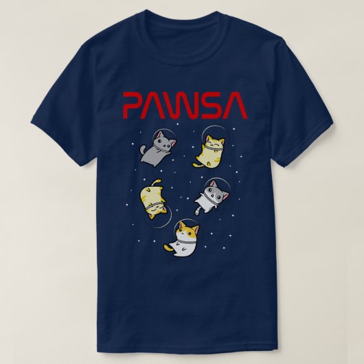 Funny Space Astronaut Cat Gifts Mannen Vrouwen Kin T-shirt (Design voorkant)