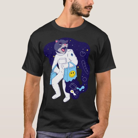 Funny Space Astronaut T-shirt (Voorkant)