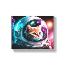 Funny Space Cat Astronaut Kat Galaxy Universe