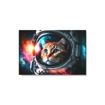 Funny Space Cat Astronaut Kat Galaxy Universe