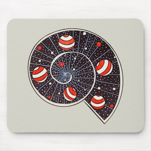 Funny Space Galaxy Planets Starry Sky Muismat (Voorkant)