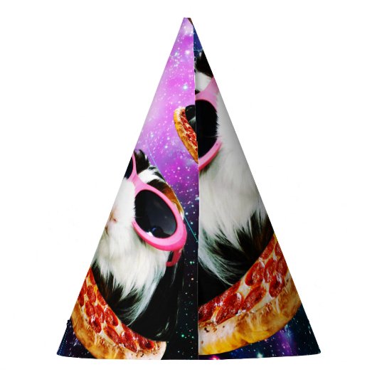 Funny space guinea feesthoedjes (Achterkant)