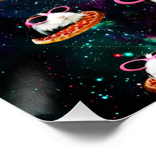 Funny space guinea poster (Hoek)