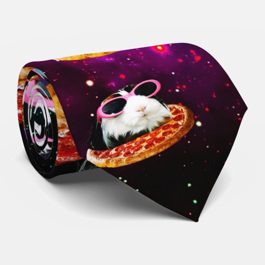 Funny space guinea stropdas (Opgerold)