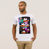 Funny space guinea t-shirt (Voorkant volledig)