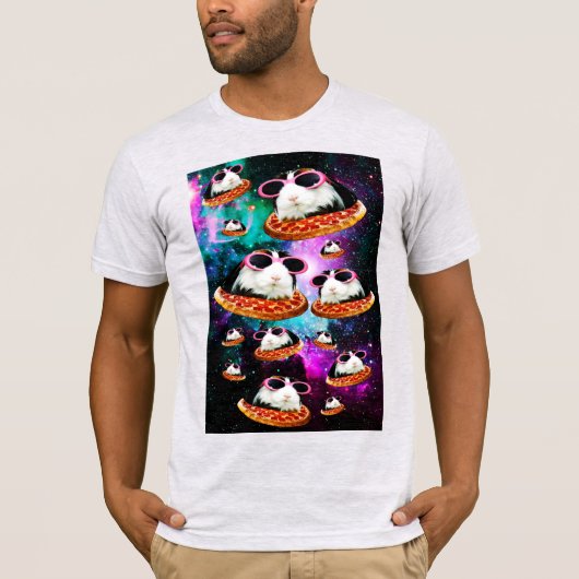 Funny space guinea t-shirt (Voorkant)