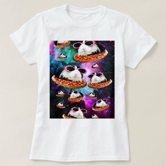 Funny space guinea t-shirt (Design voorkant)