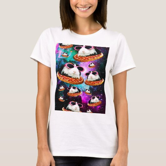 Funny space guinea t-shirt (Voorkant)