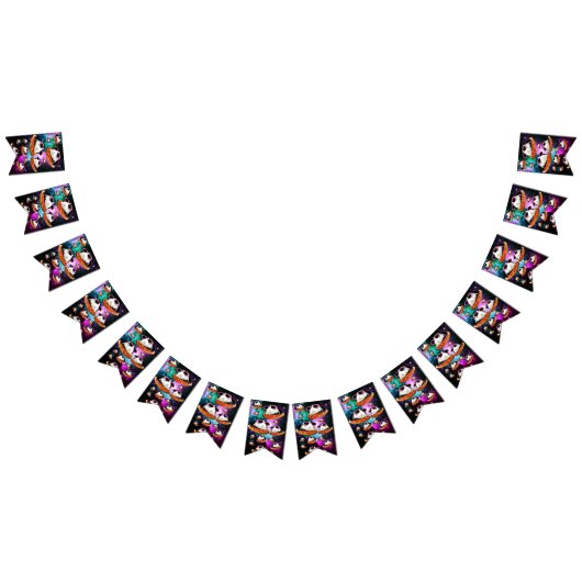 Funny space guinea vlaggetjes (Alle)