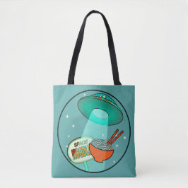 Funny Space Noodles Canvas tas
