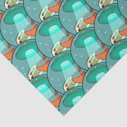 Funny Space Noodles Tissuepapier (Detail)