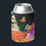 Funny Space pizzakat Blikjeskoeler<br><div class="desc">Grappig en gek ontwerp voor een coole cadeau!</div>