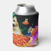 Funny Space pizzakat Blikjeskoeler (Blikje Voorkant)