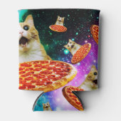 Funny Space pizzakat Blikjeskoeler (Voorkant)