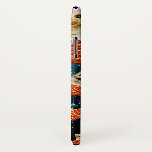 Funny Space pizzakat Case-Mate iPhone Case (Achterkant / rechts)
