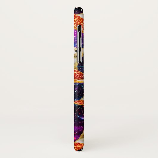 Funny Space pizzakat Case-Mate iPhone Case (Achterkant/links)