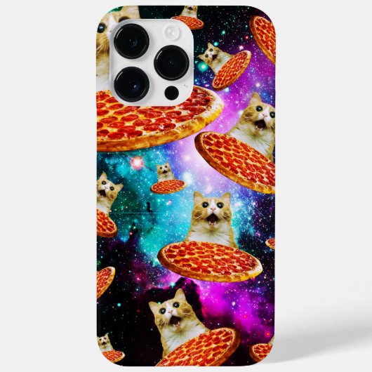 Funny Space pizzakat Case-Mate iPhone Case (Achterkant)