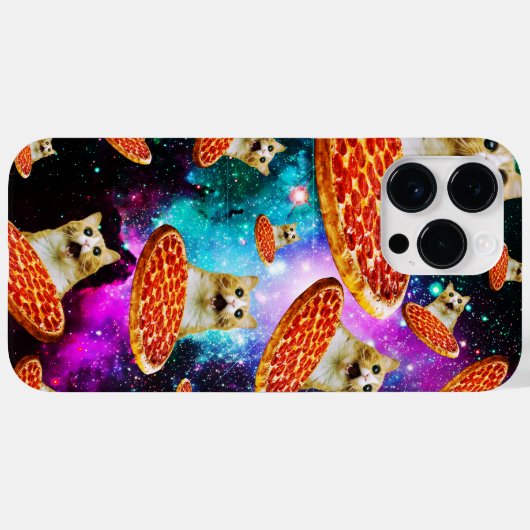 Funny Space pizzakat Case-Mate iPhone Case (Achterkant (horizontaal))