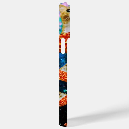 Funny Space pizzakat Case-Mate iPhone Case (Achterkant / Rechts)