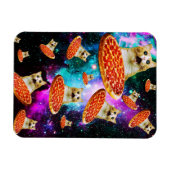 Funny Space pizzakat Magneet (Horizontaal)
