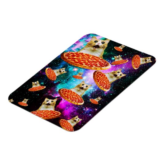 Funny Space pizzakat Magneet (Linkerzijde)