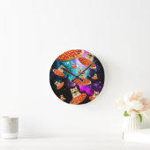 Funny Space pizzakat Ronde Klok (Huis)