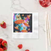 Funny Space pizzakat Servet (Insitu)