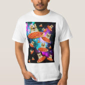 Funny Space pizzakat T-shirt (Voorkant)