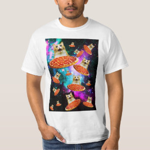 Funny Space pizzakat T-shirt