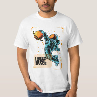 funny Space Slam Dunk T-shirt