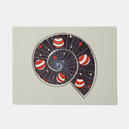 Funny Space Spiral Galaxy Kinderen Deurmat