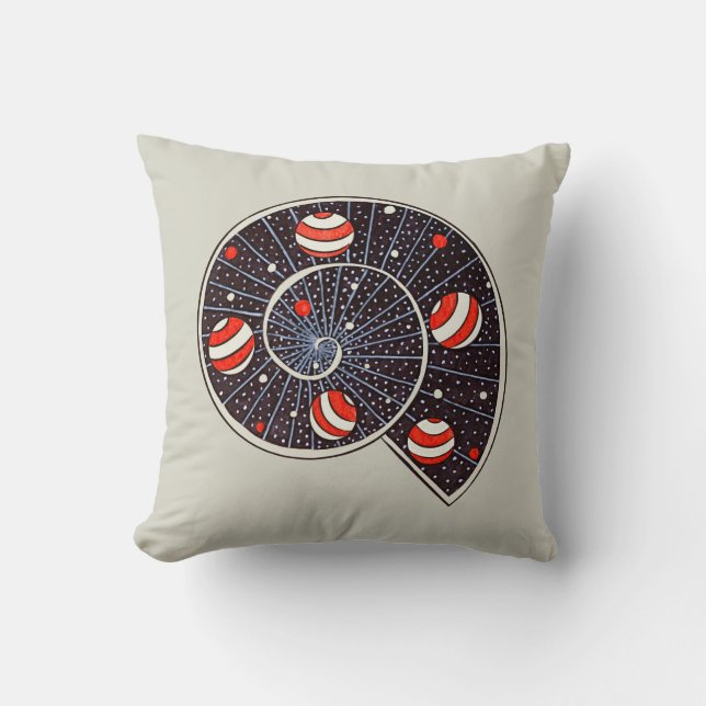 Funny Space Spiral Galaxy Kinderen Kussen (Voorkant)