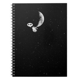 Funny Spaceman en The Moon Notitieboek