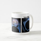 Funny Spaceship Stickman Mok - 093 (Voorkant rechts)