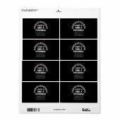 Funny Spades ik kreeg 6 en een mogelijke Kaart. Etiket (Full Sheet)