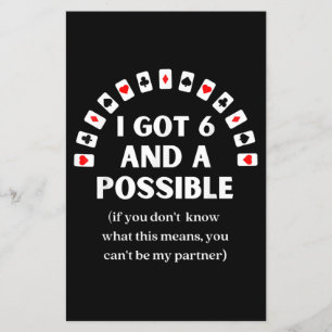 Funny Spades ik kreeg 6 en een mogelijke Kaart. Flyer