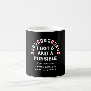 Funny Spades ik kreeg 6 en een mogelijke Kaart. Koffiemok