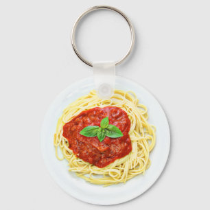 Funny Spaghetti Dinner Bord Food Sleutelhanger