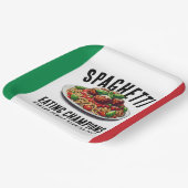 Funny Spaghetti Eating Champion Family Reunion Papieren Bordje (Gebogen)