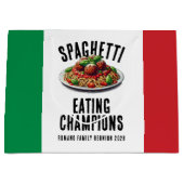 Funny Spaghetti Eating Champions Family Reunion Groot Cadeauzakje (Voorkant)