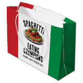 Funny Spaghetti Eating Champions Family Reunion Groot Cadeauzakje (Achterkant Gekanteld)