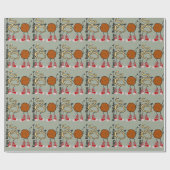 Funny Spaghetti en Meatballen Cartoon Cadeaupapier (Vlak)