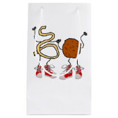 Funny Spaghetti en Meatballen Cartoon Klein Cadeauzakje (Voorkant)