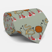 Funny Spaghetti en Meatballen Cartoon Stropdas (Opgerold)