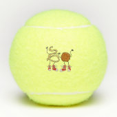 Funny Spaghetti en Meatballen Cartoon Tennisballen (Voorkant)