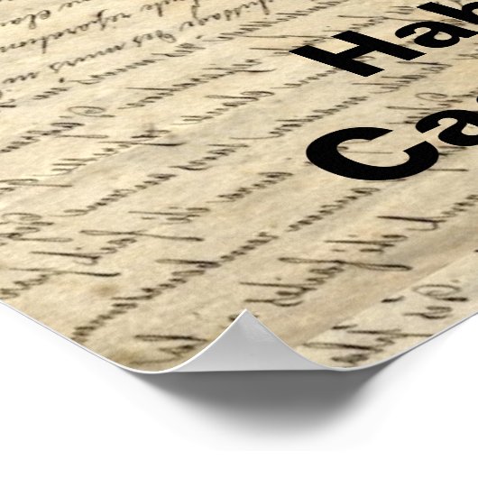 Funny spanish hou je rustig poster (Hoek)