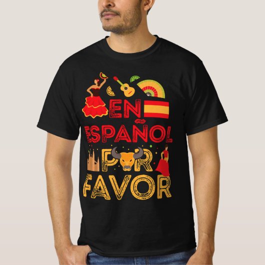 Funny Spanish Teacher  T-shirt (Voorkant)